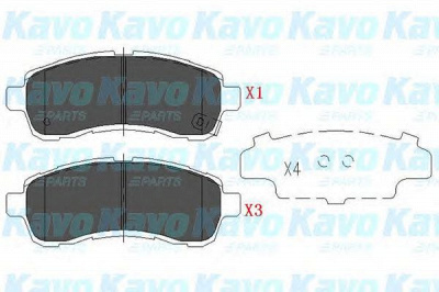 KAVO PARTS kbp4560 -  Комплект тормозных колодок, дисковый тормоз